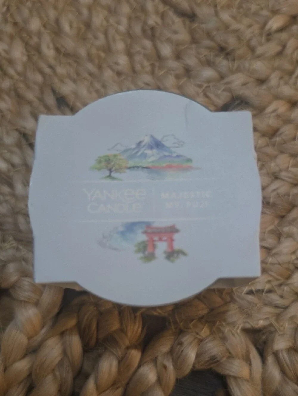 Yankee Candle Light Blue and Cream Decorative Jar Set with Gold Script